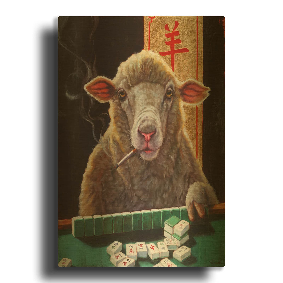 'Principle for Life' By Lucia Heffernan Gold Metal Wall Art