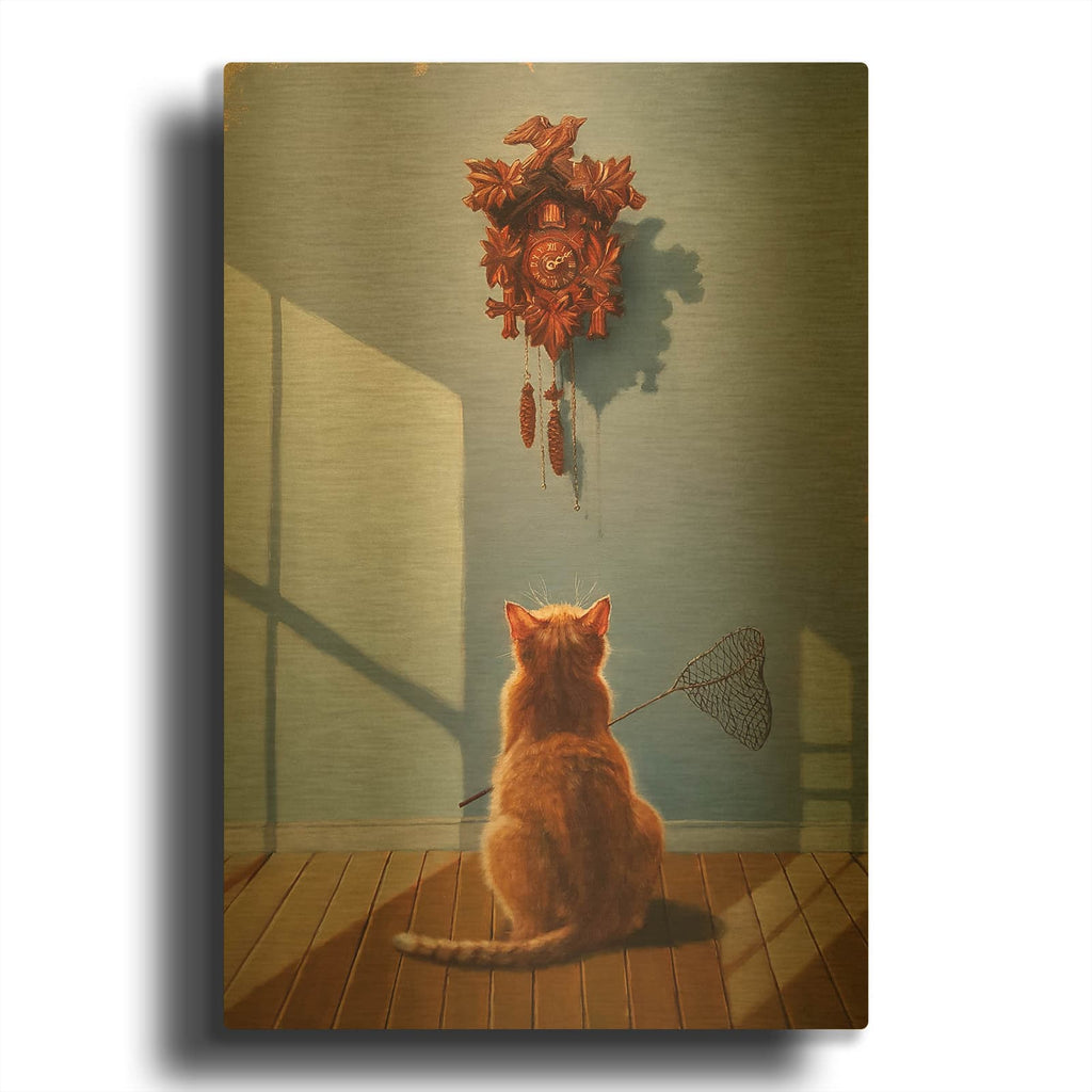 'A Timely Lunch' By Lucia Heffernan Gold Metal Wall Art