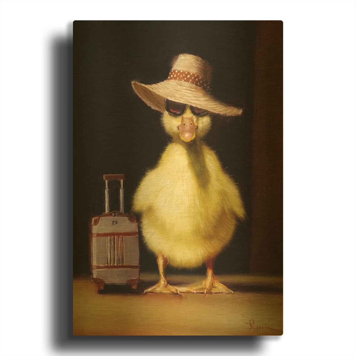 'Jet Setter' By Lucia Heffernan Gold Metal Wall Art