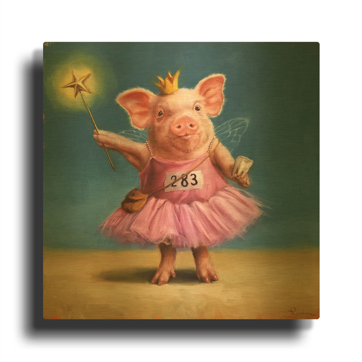 'Tooth Fairy' By Lucia Heffernan Gold Metal Wall Art