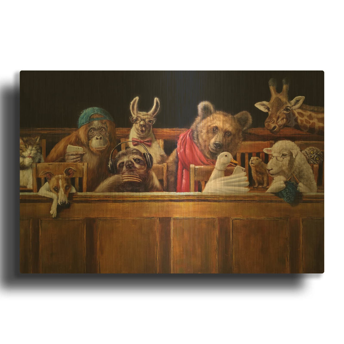 'We The Jury' By Lucia Heffernan Gold Metal Wall Art