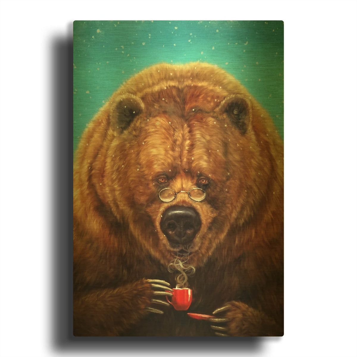'Civilized' By Lucia Heffernan Gold Metal Wall Art