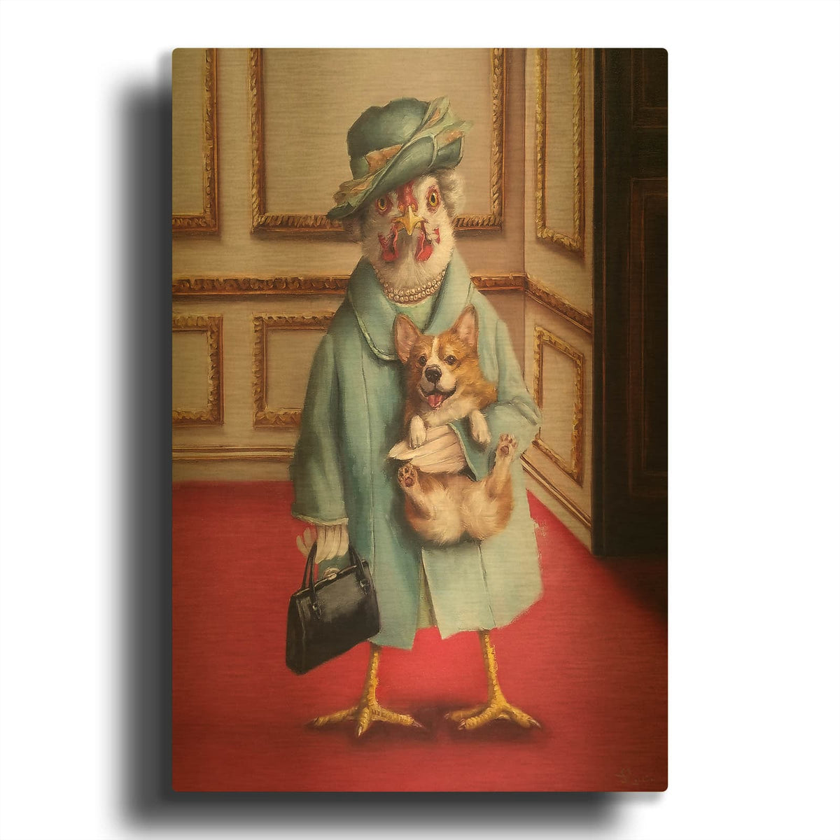 'Her Majesty' By Lucia Heffernan Gold Metal Wall Art