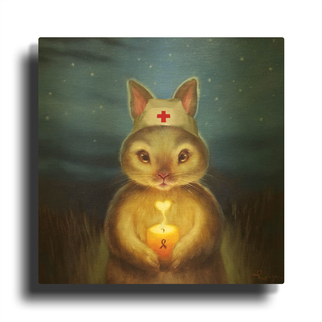 'Hope' By Lucia Heffernan Gold Metal Wall Art