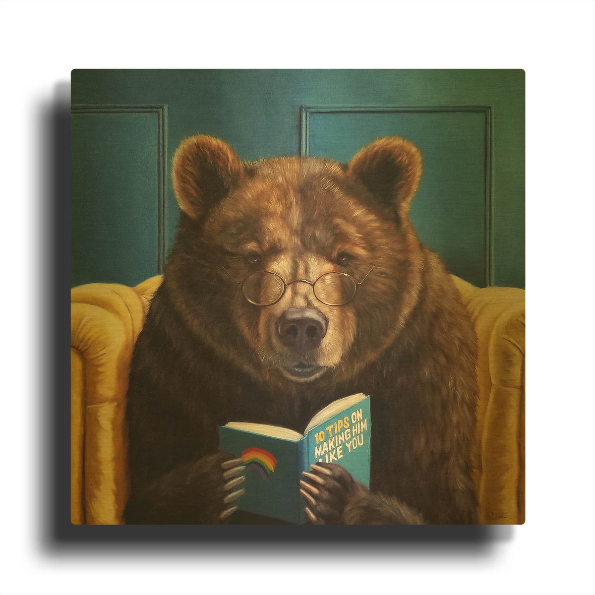 'Bear Trap' By Lucia Heffernan Gold Metal Wall Art