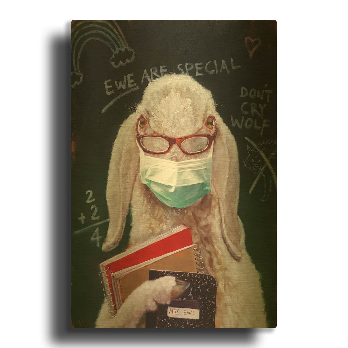 'Back To School - Teacher' By Lucia Heffernan Gold Metal Wall Art