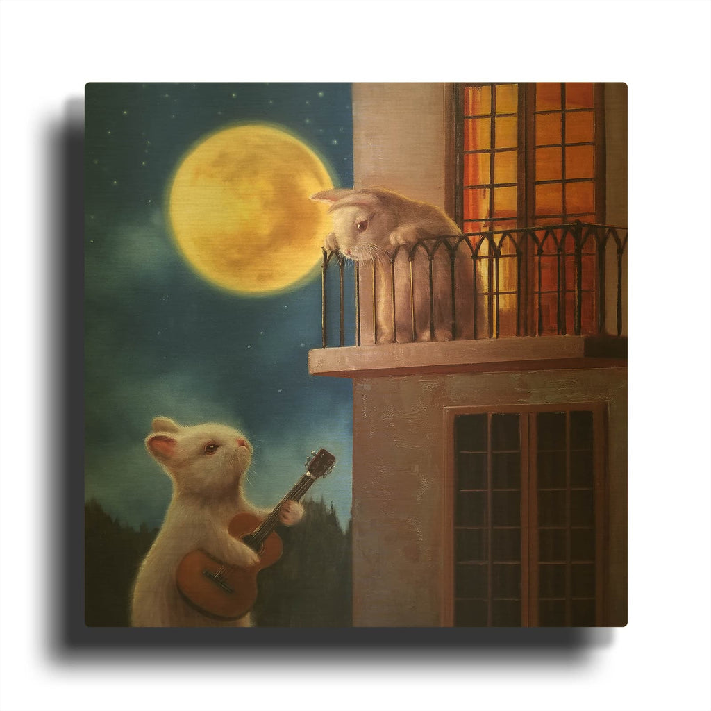 'Moonlight Serenade' By Lucia Heffernan Gold Metal Wall Art