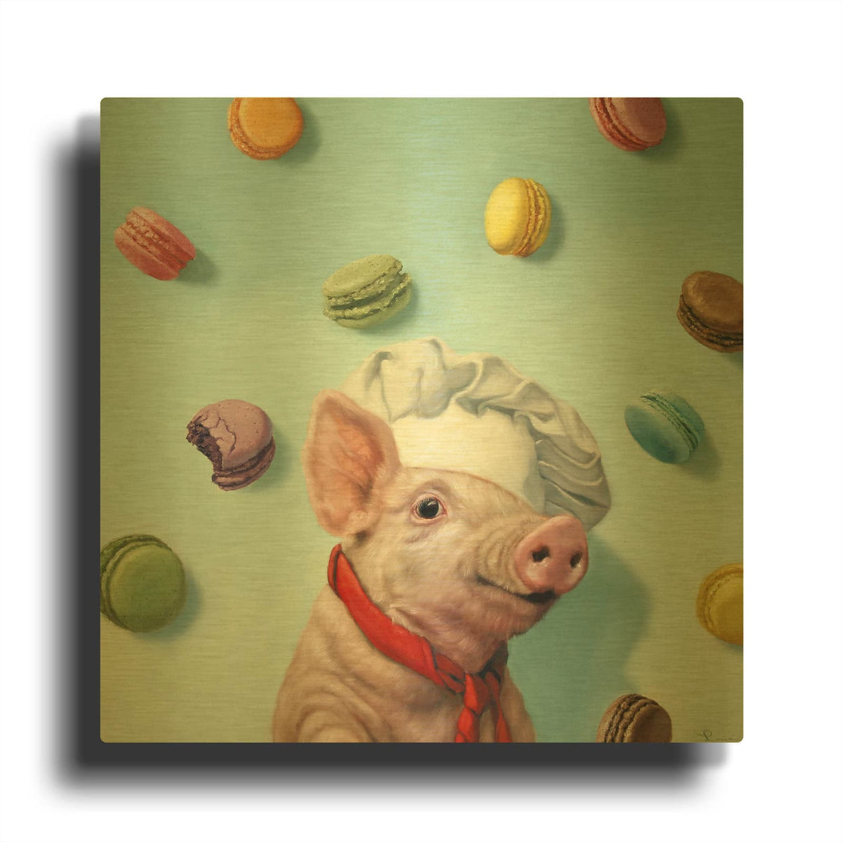 'Bakers Dream' By Lucia Heffernan Gold Metal Wall Art