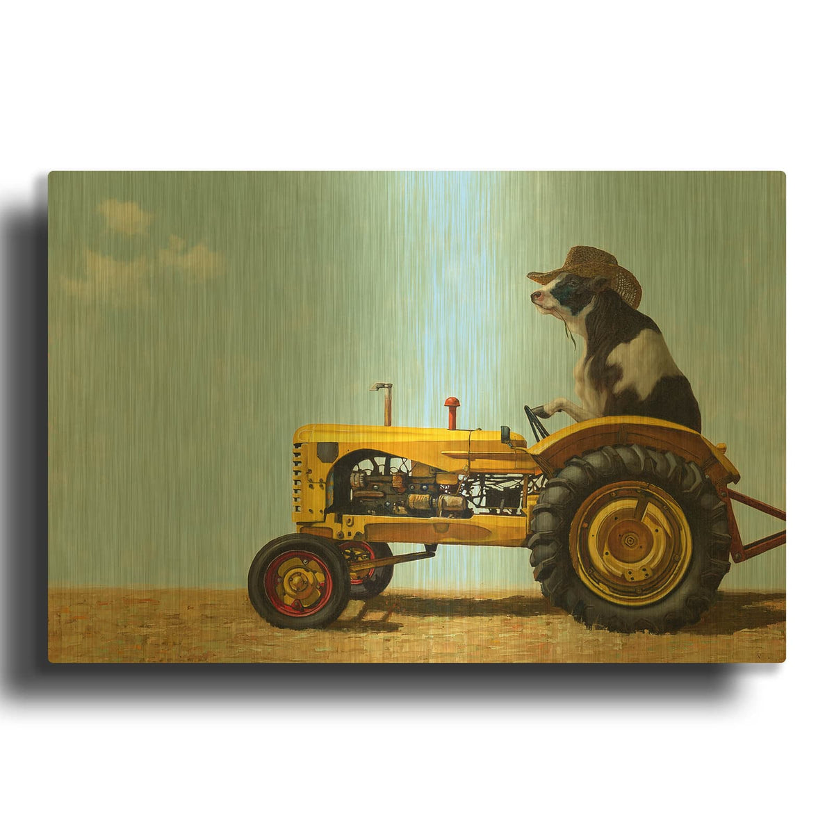 'Uncommon Cowboy' By Lucia Heffernan Gold Metal Wall Art