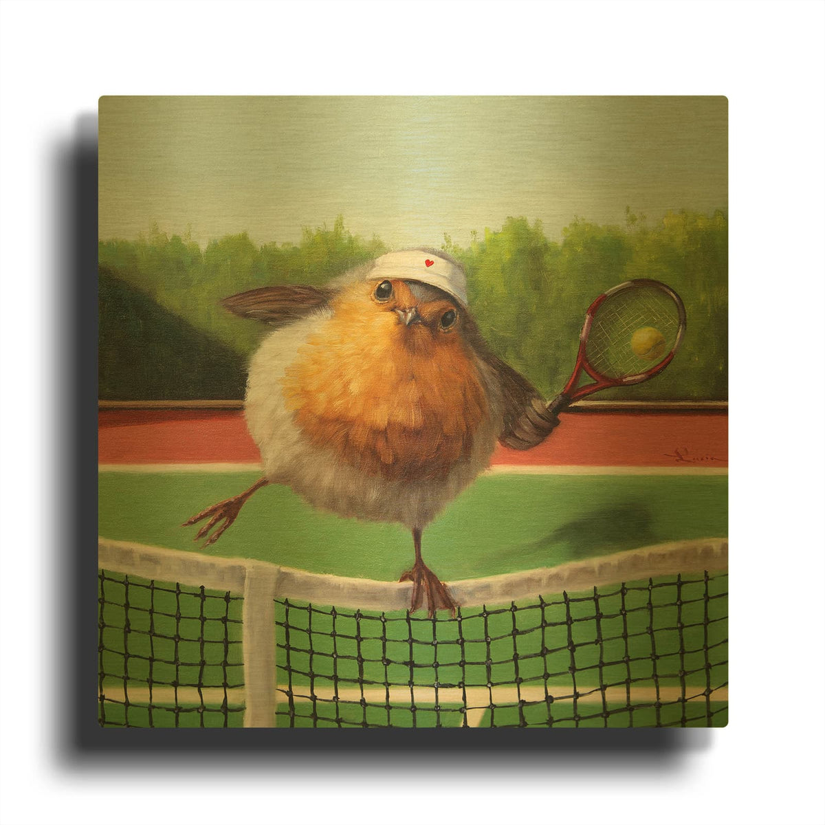 'Round Robin' By Lucia Heffernan Gold Metal Wall Art