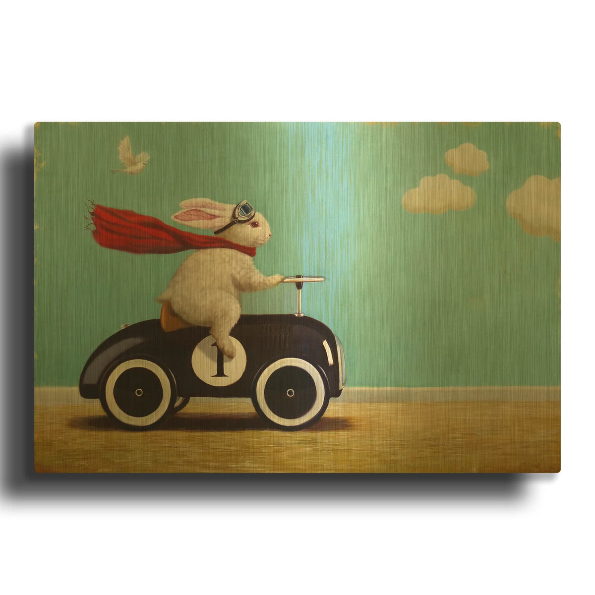 'Road Trip' By Lucia Heffernan Gold Metal Wall Art