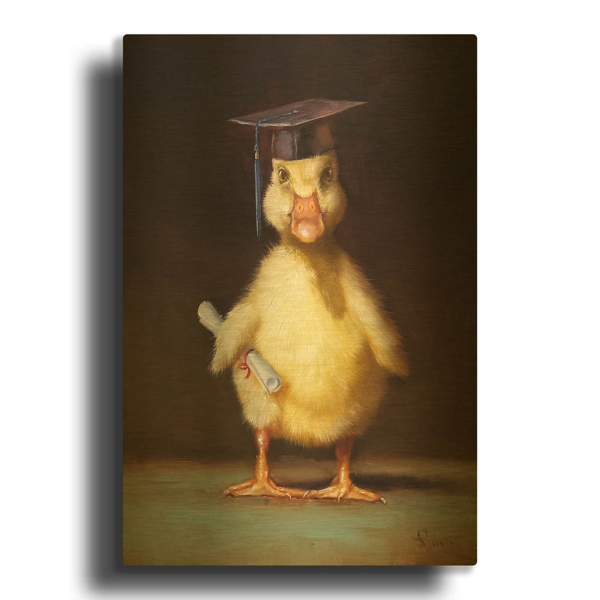 'The Graduate' By Lucia Heffernan Gold Metal Wall Art