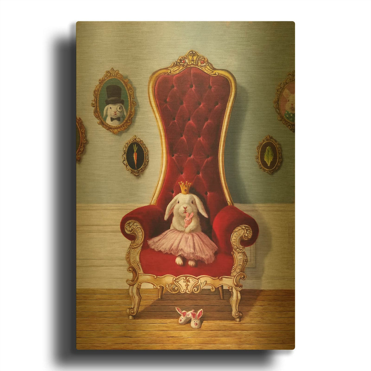 'Little Princess' By Lucia Heffernan Gold Metal Wall Art