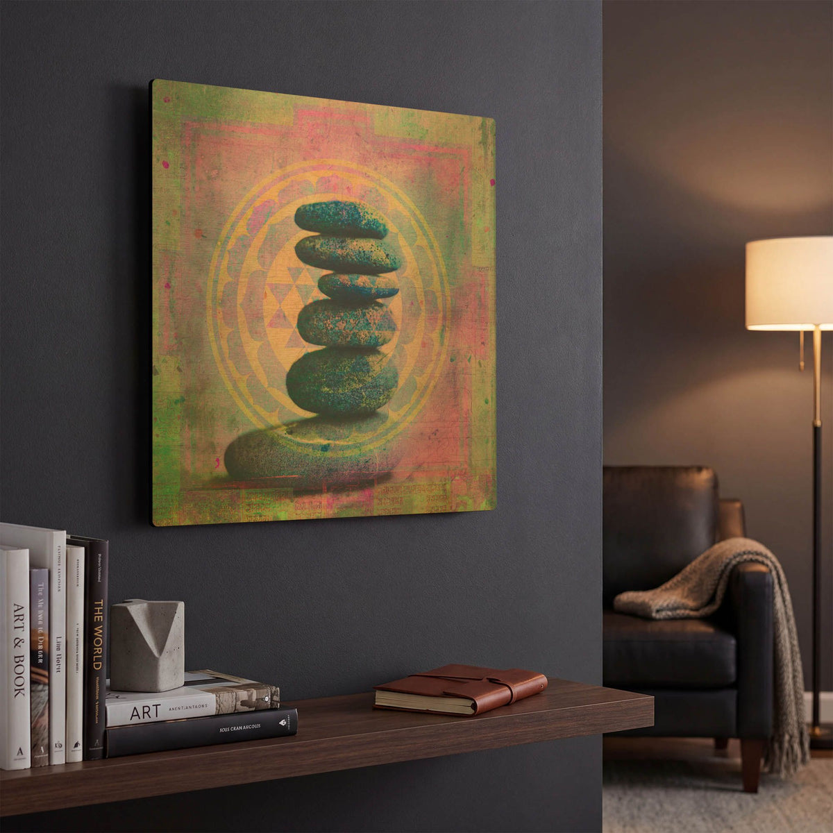 'Soul In Balance' By Elena Ray Gold Metal Wall Art