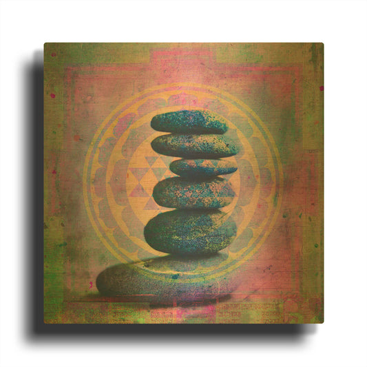 'Soul In Balance' By Elena Ray Gold Metal Wall Art