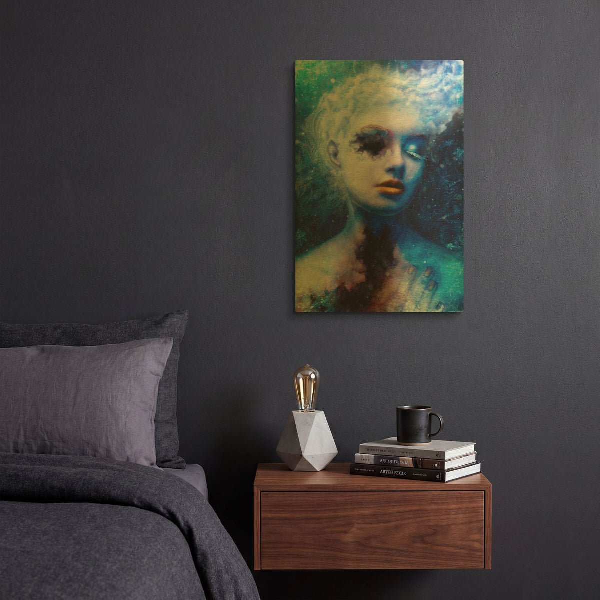 'Alexitimic Winter' By Mario Sanchez Nevado Gold Metal Wall Art