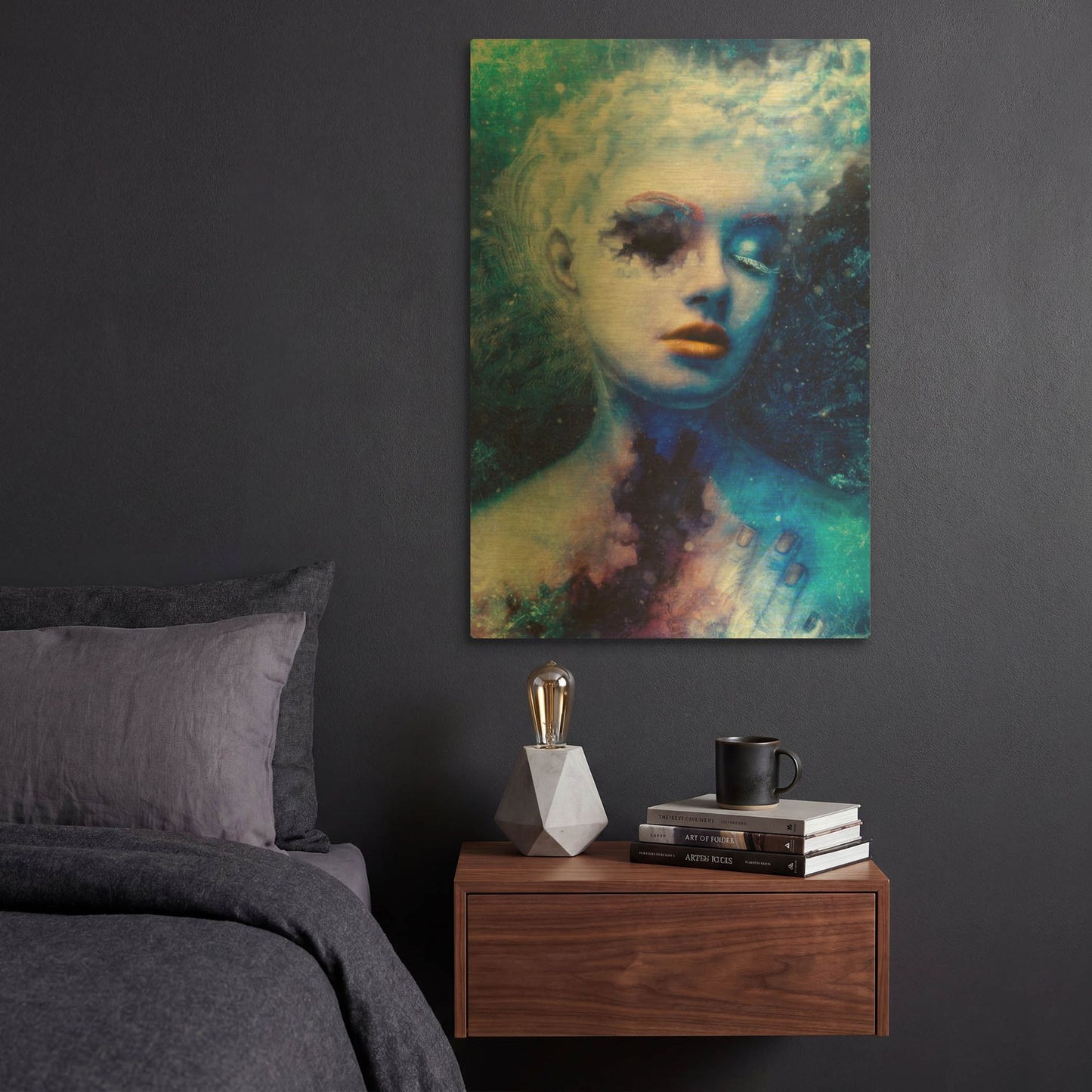 'Alexitimic Winter' By Mario Sanchez Nevado Gold Metal Wall Art