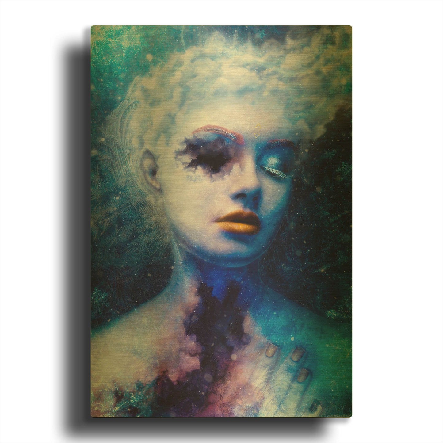 'Alexitimic Winter' By Mario Sanchez Nevado Gold Metal Wall Art