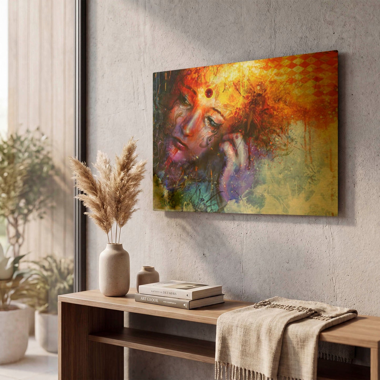 'Bipolar Front' By Mario Sanchez Nevado Gold Metal Wall Art