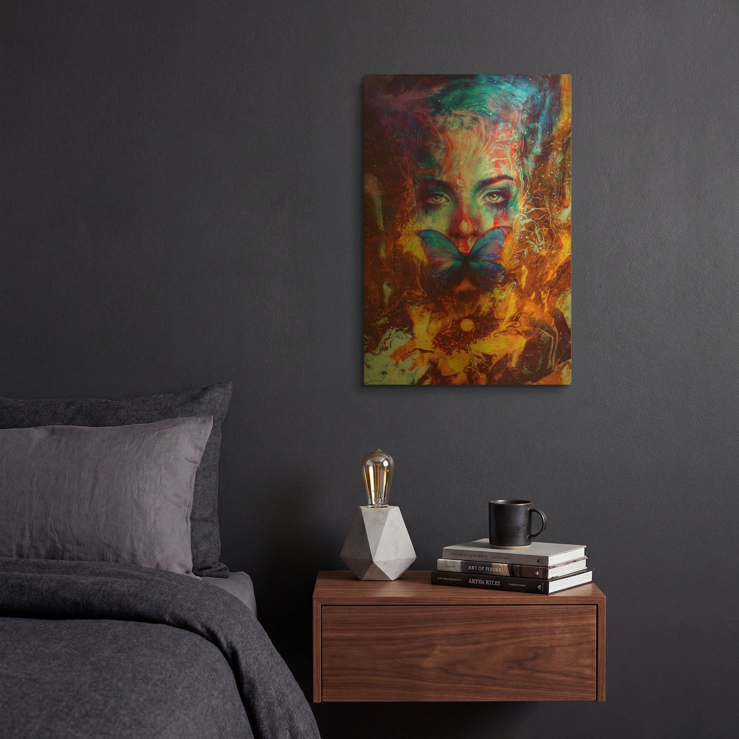 'Cyclolysis Metamorphica' By Mario Sanchez Nevado Gold Metal Wall Art