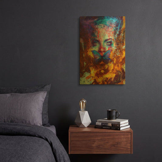 'Cyclolysis Metamorphica' By Mario Sanchez Nevado Gold Metal Wall Art