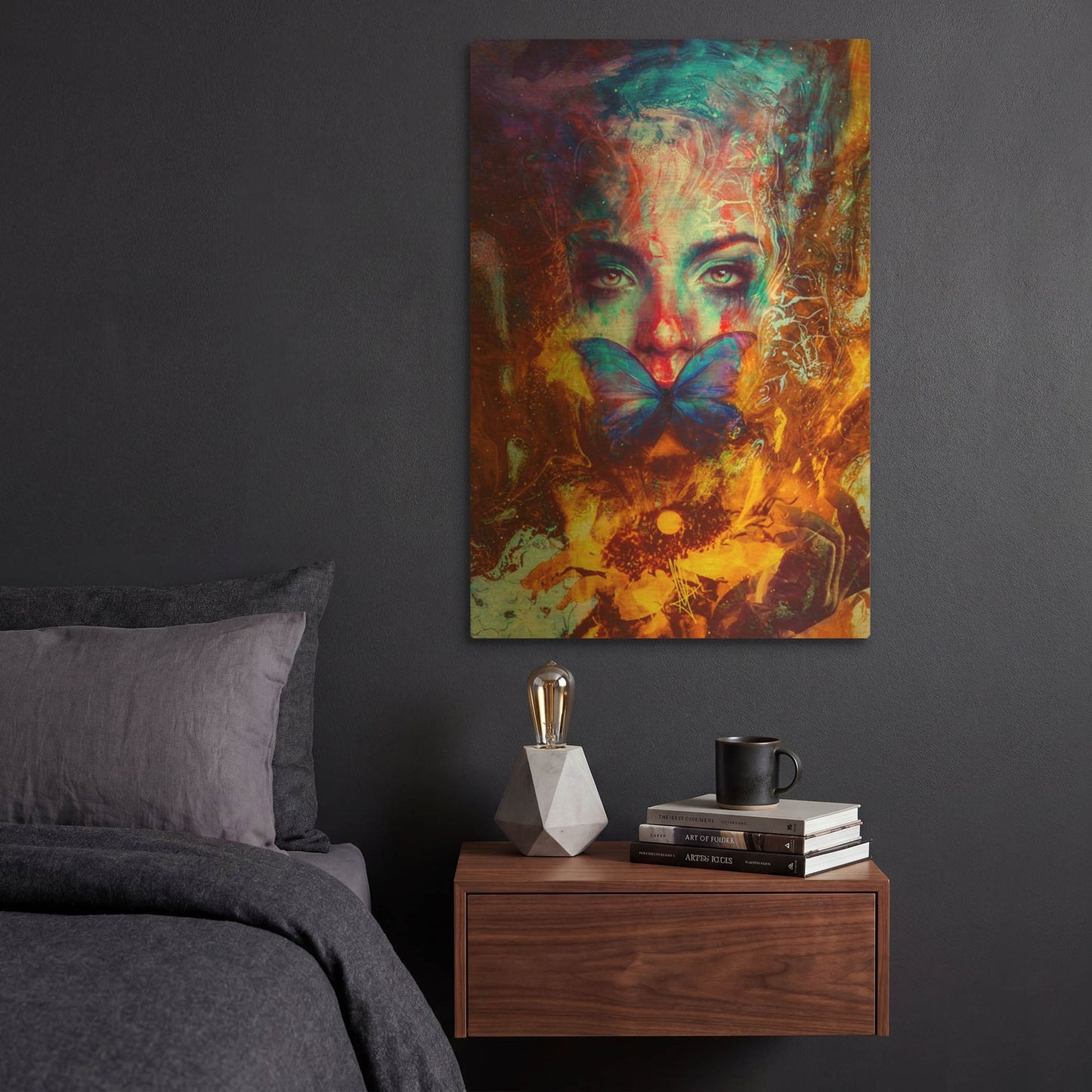'Cyclolysis Metamorphica' By Mario Sanchez Nevado Gold Metal Wall Art
