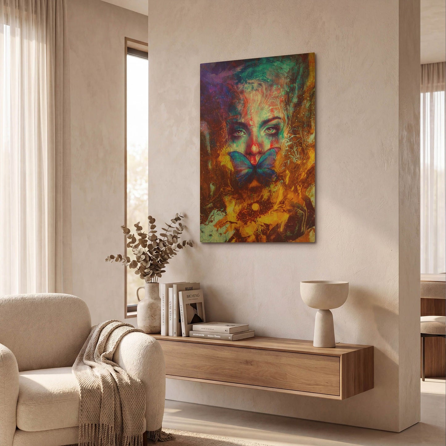 'Cyclolysis Metamorphica' By Mario Sanchez Nevado Gold Metal Wall Art