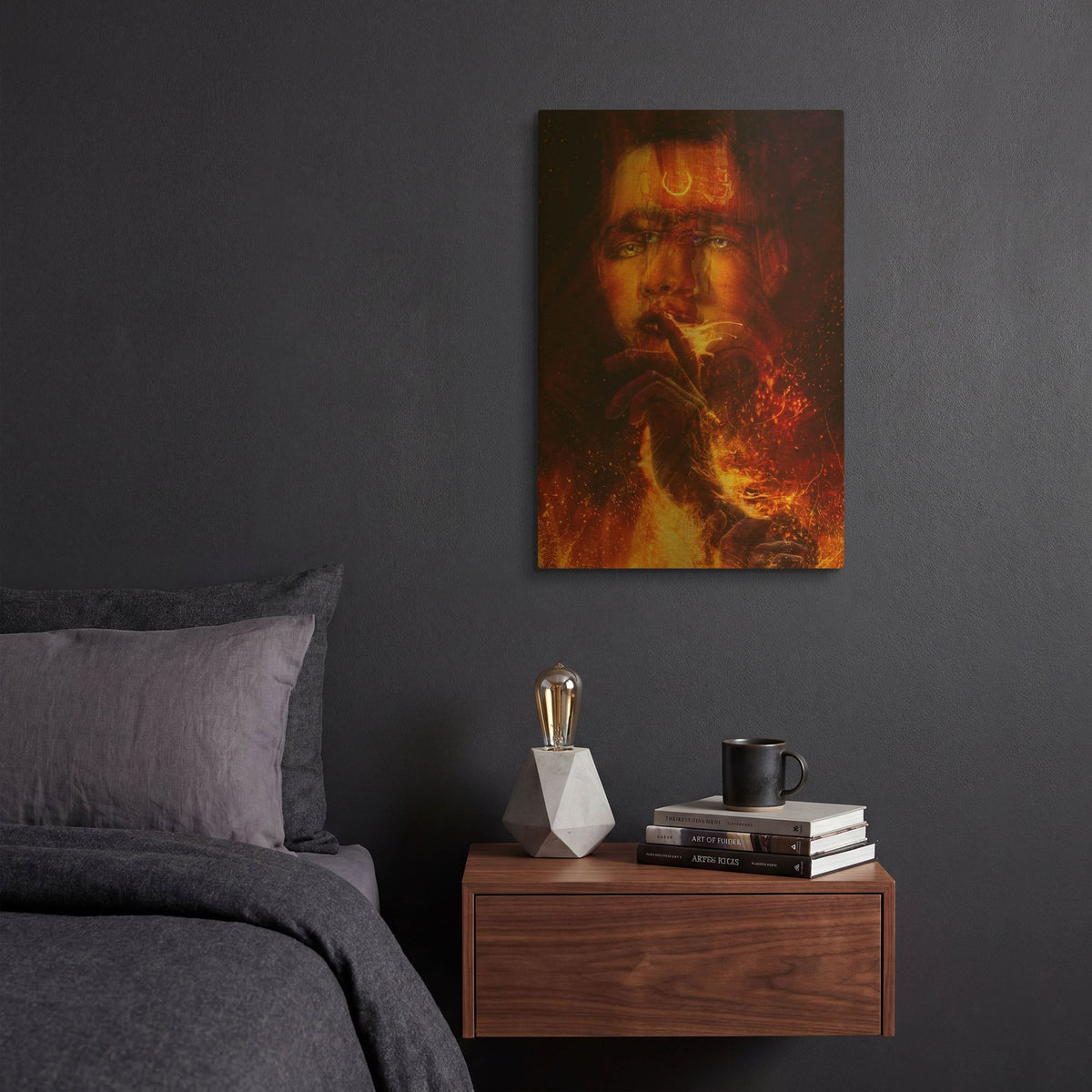 'Passive Agressive Heatwave' By Mario Sanchez Nevado Gold Metal Wall Art