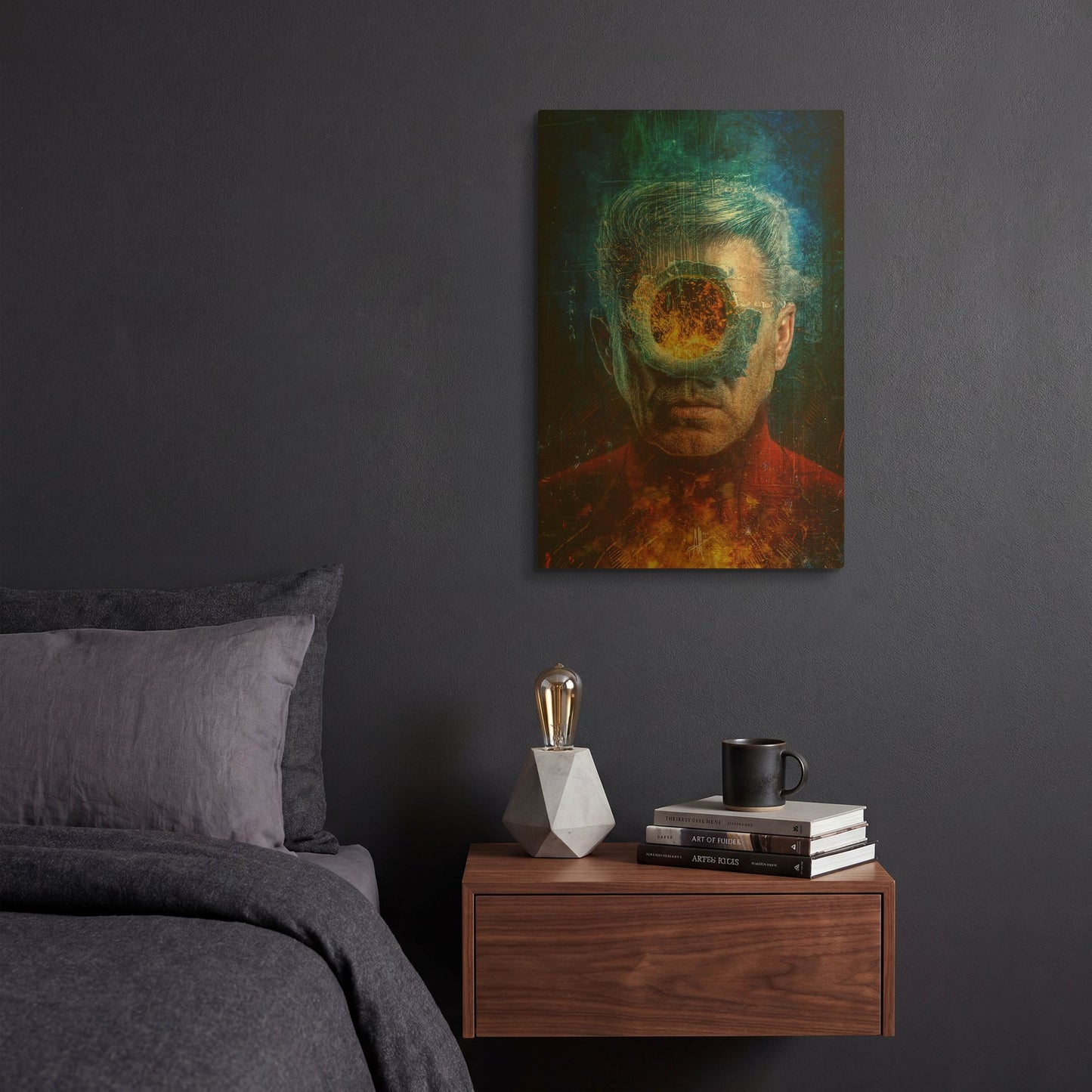 'Premonition' By Mario Sanchez Nevado Gold Metal Wall Art