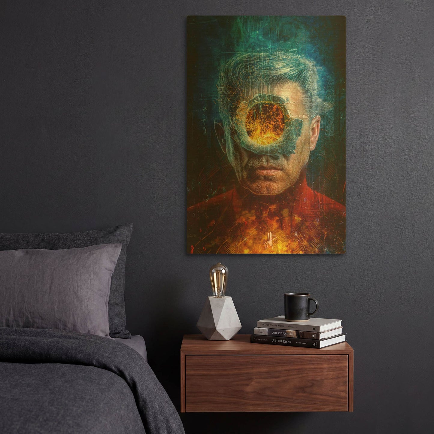 'Premonition' By Mario Sanchez Nevado Gold Metal Wall Art