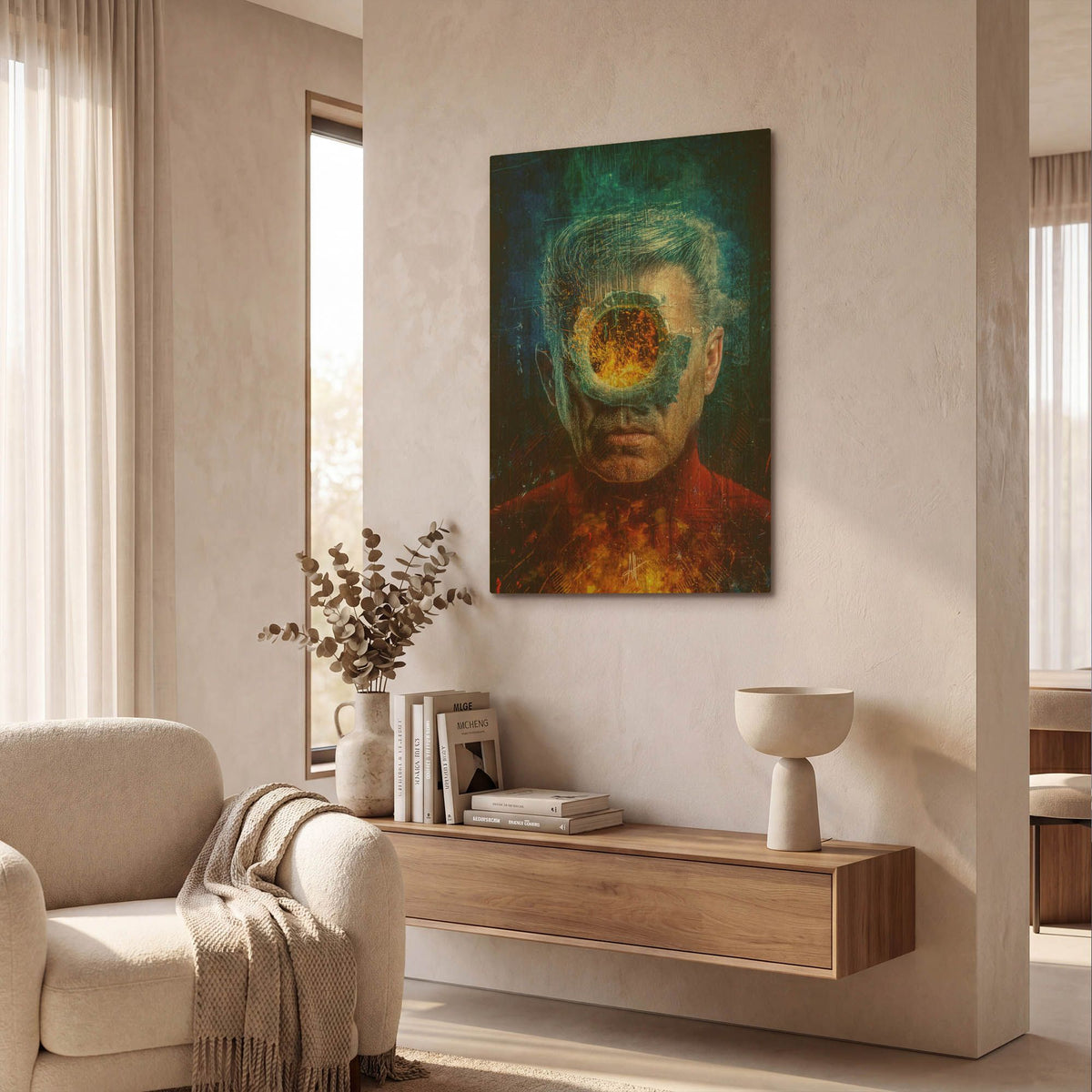 'Premonition' By Mario Sanchez Nevado Gold Metal Wall Art