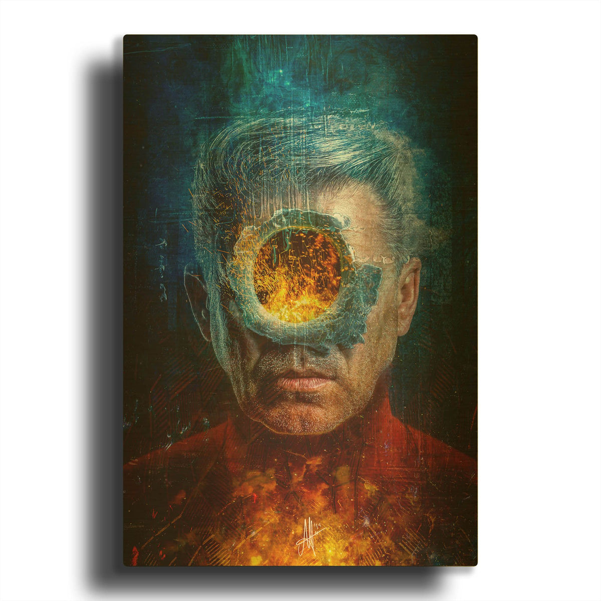 'Premonition' By Mario Sanchez Nevado Gold Metal Wall Art