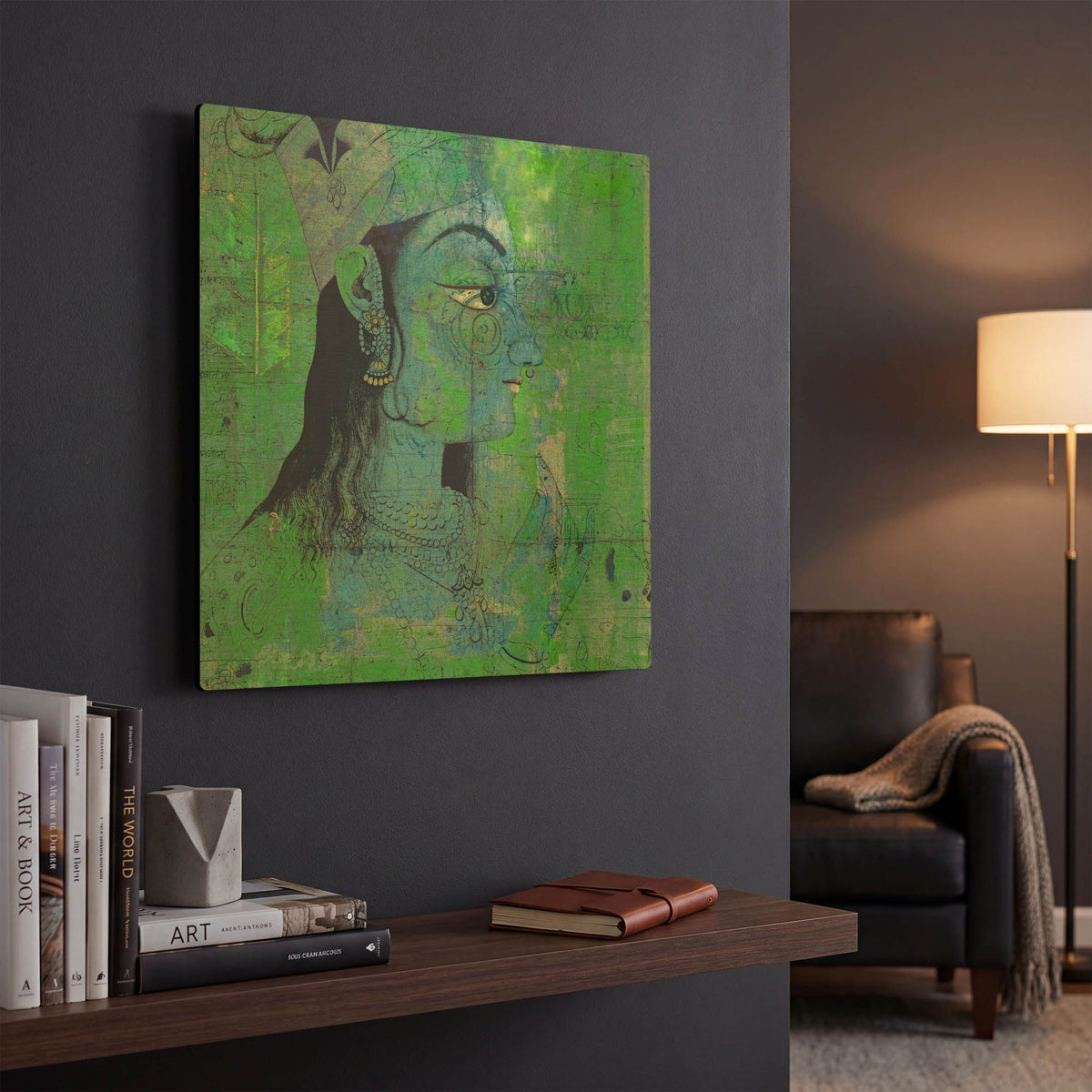 'Classic Krishna' By Elena Ray Gold Metal Wall Art