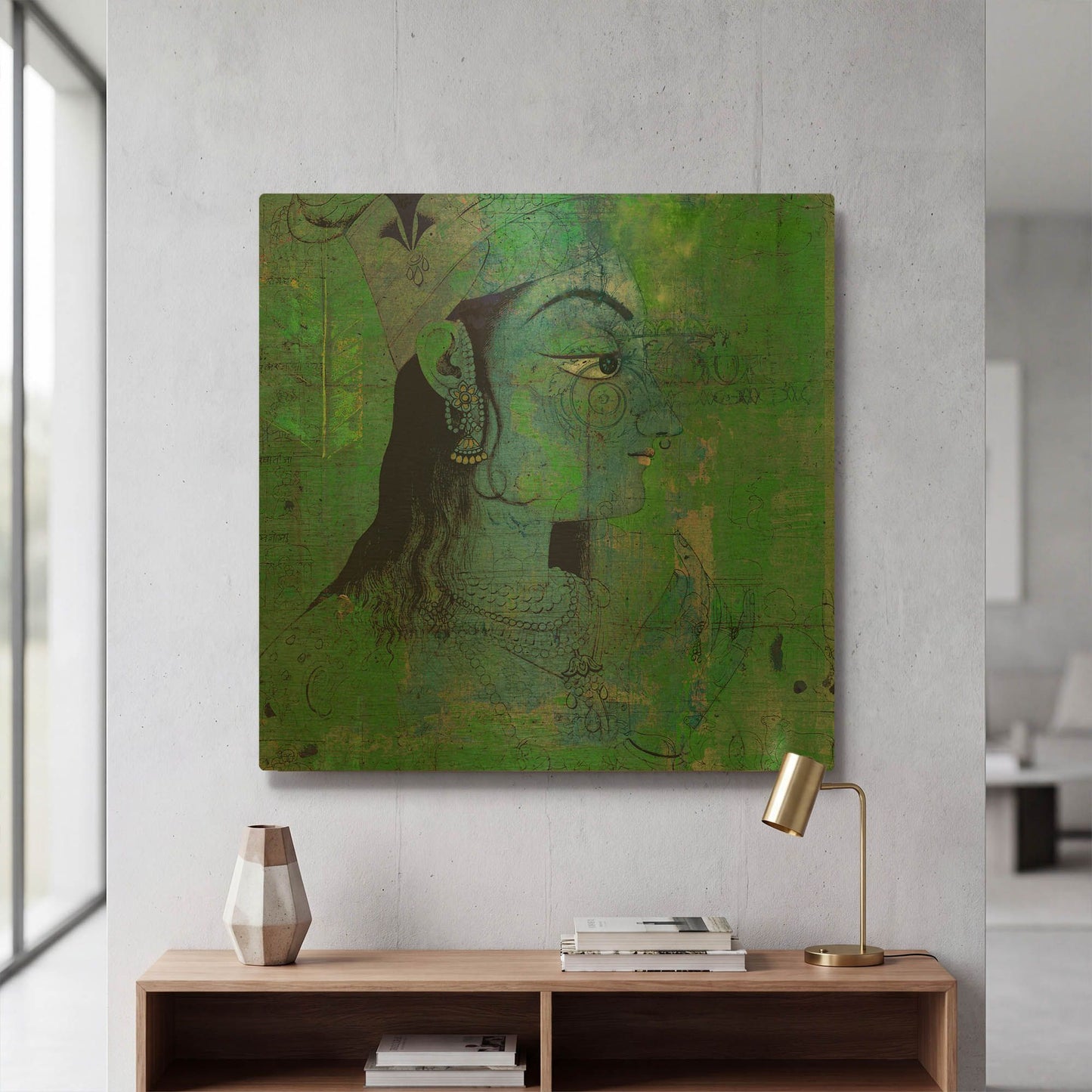 'Classic Krishna' By Elena Ray Gold Metal Wall Art