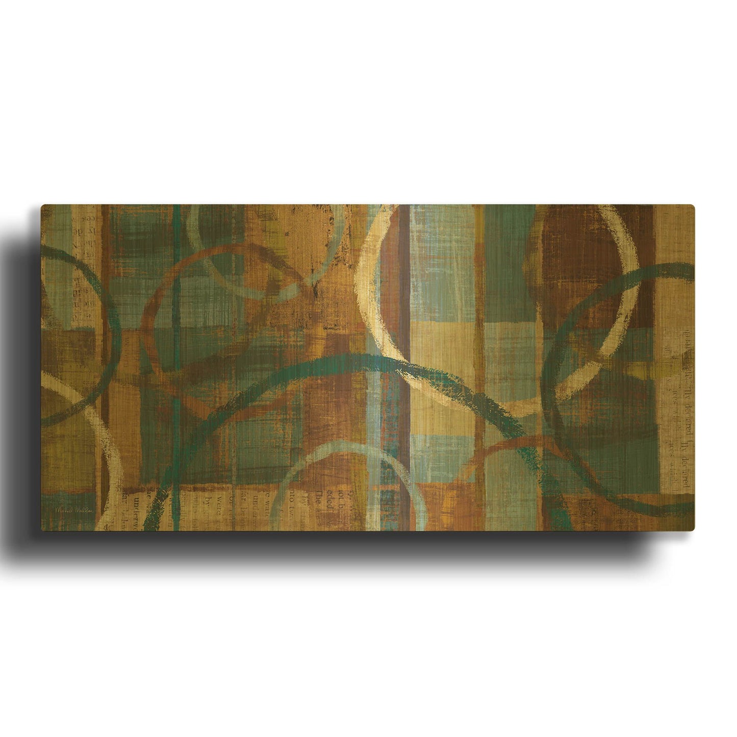 'Tranquility' By Michael Mullan Gold Metal Wall Art