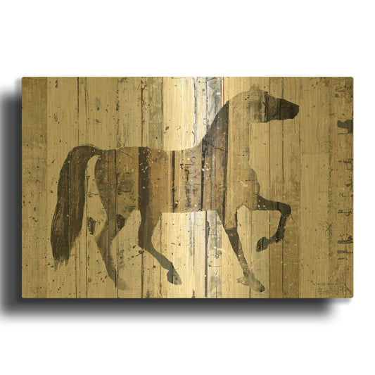 'Dark Horse' By Michael Mullan Gold Metal Wall Art