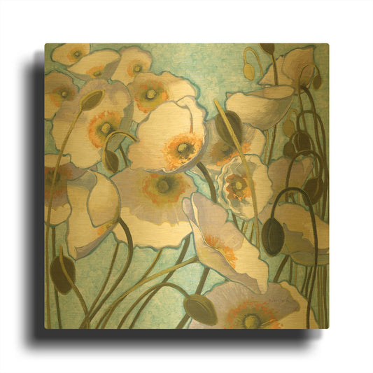 'Chantilly' By Shirley Novak Gold Metal Wall Art