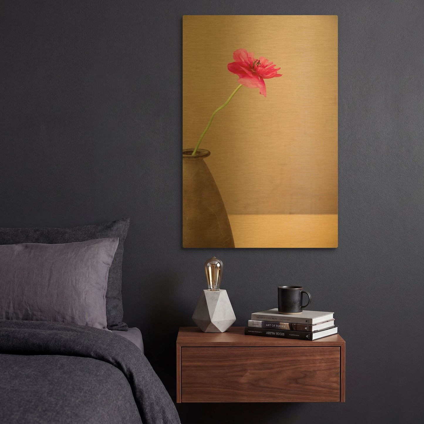 'Simple' By Elena Ray Gold Metal Wall Art