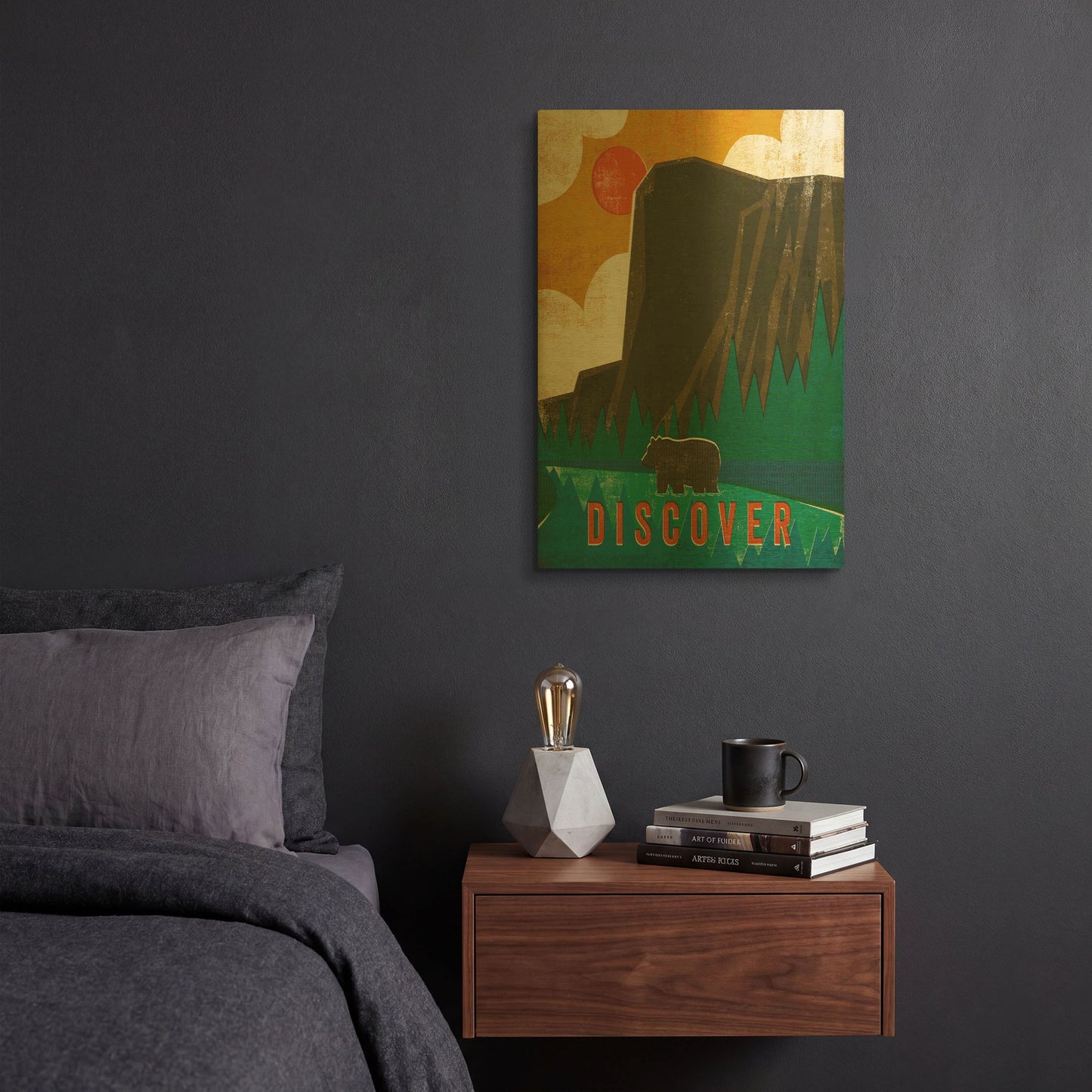 'Big Sky IV' By Michael Mullan Gold Metal Wall Art