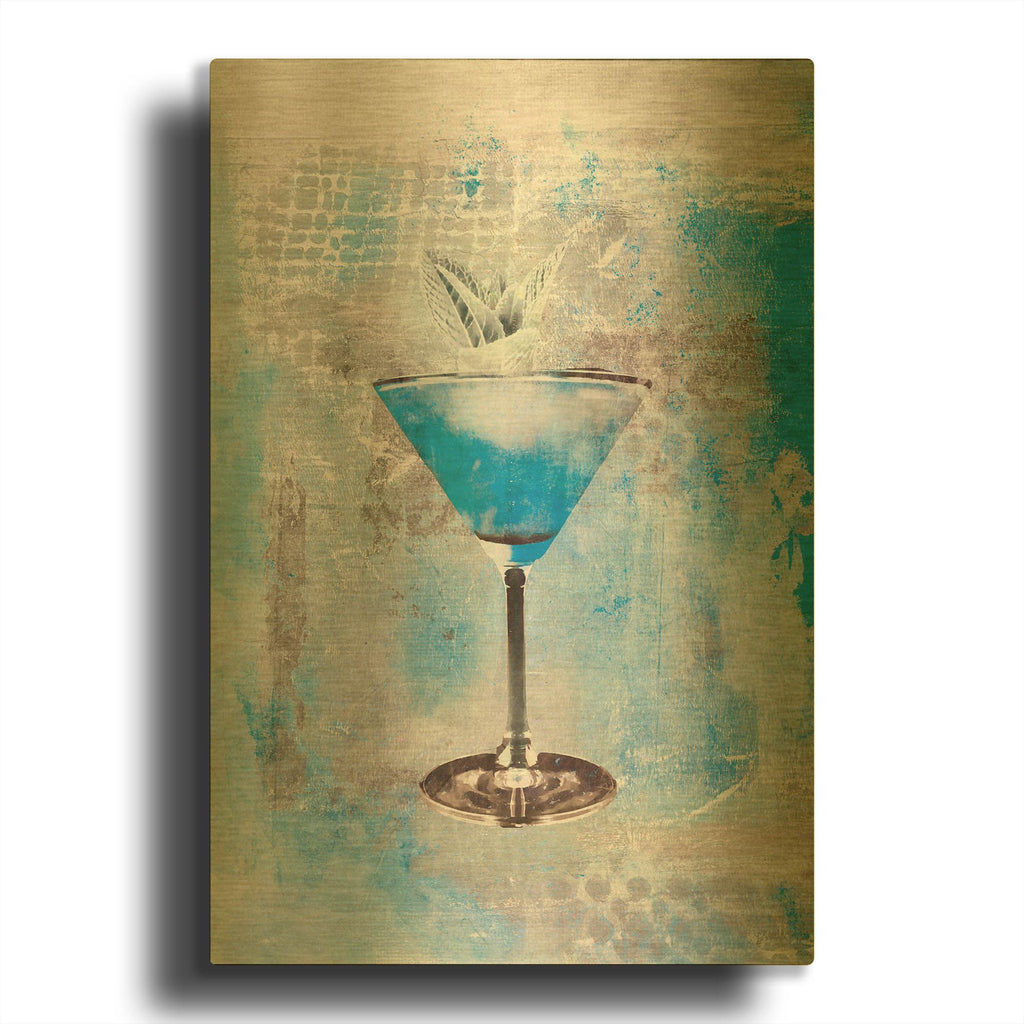 'Happy Sundowner' By Andrea Haase Gold Metal Wall Art
