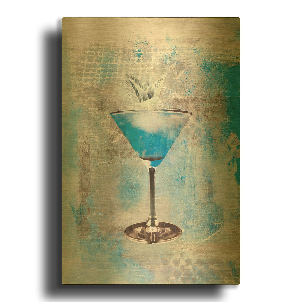 'Happy Sundowner' By Andrea Haase Gold Metal Wall Art