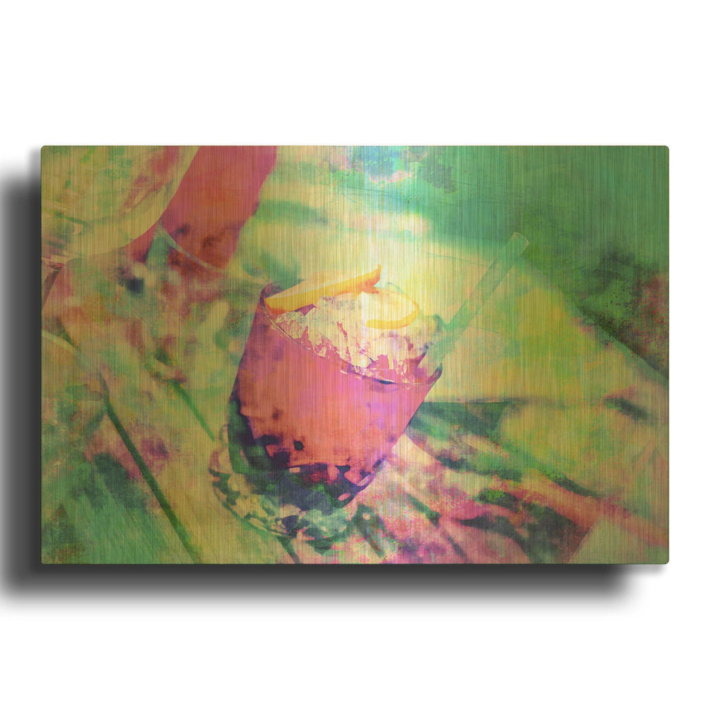 'Ready For The Party' By Andrea Haase Gold Metal Wall Art