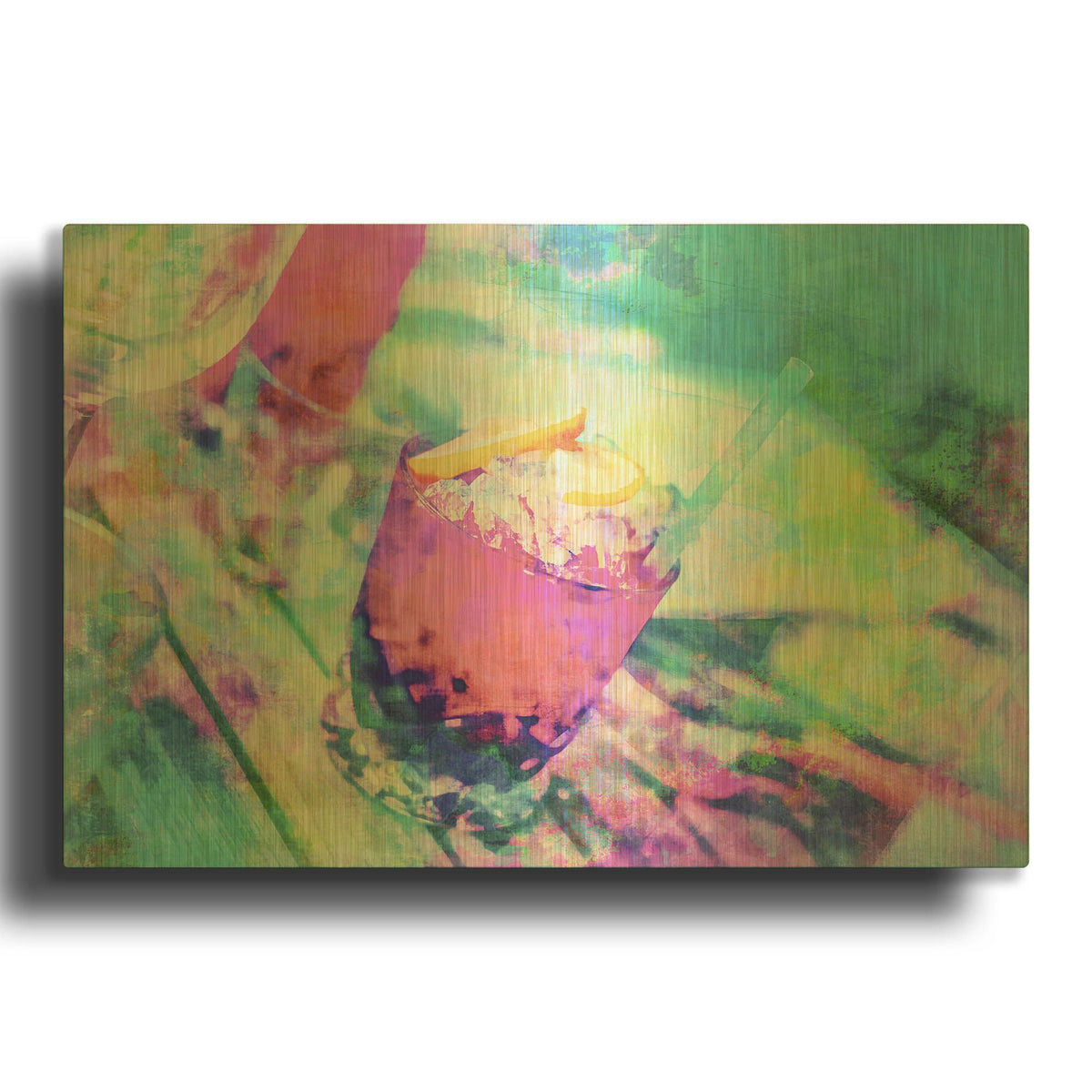 'Ready For The Party' By Andrea Haase Gold Metal Wall Art