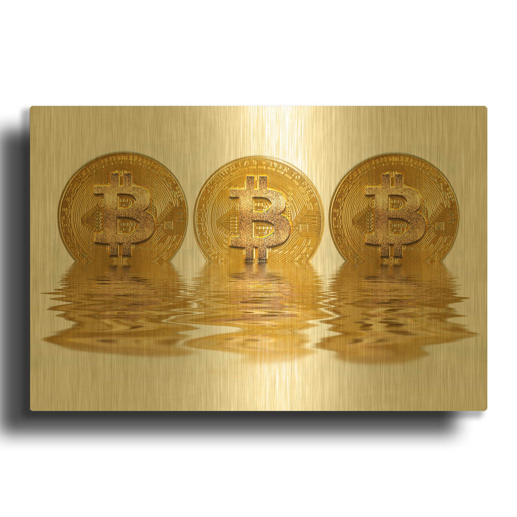 'Liquid Gold' By Andrea Haase Gold Metal Wall Art