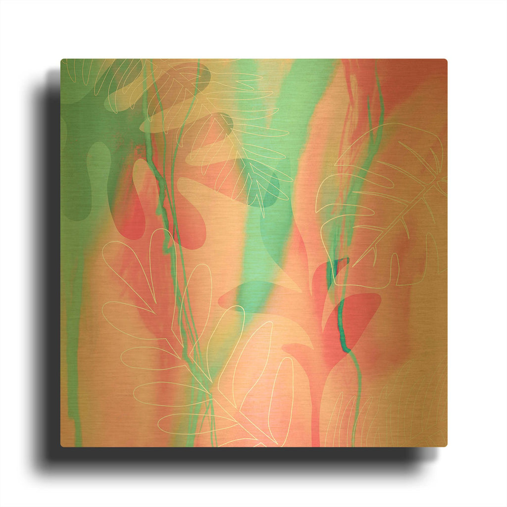 'Tropical Dream' By Andrea Haase Gold Metal Wall Art