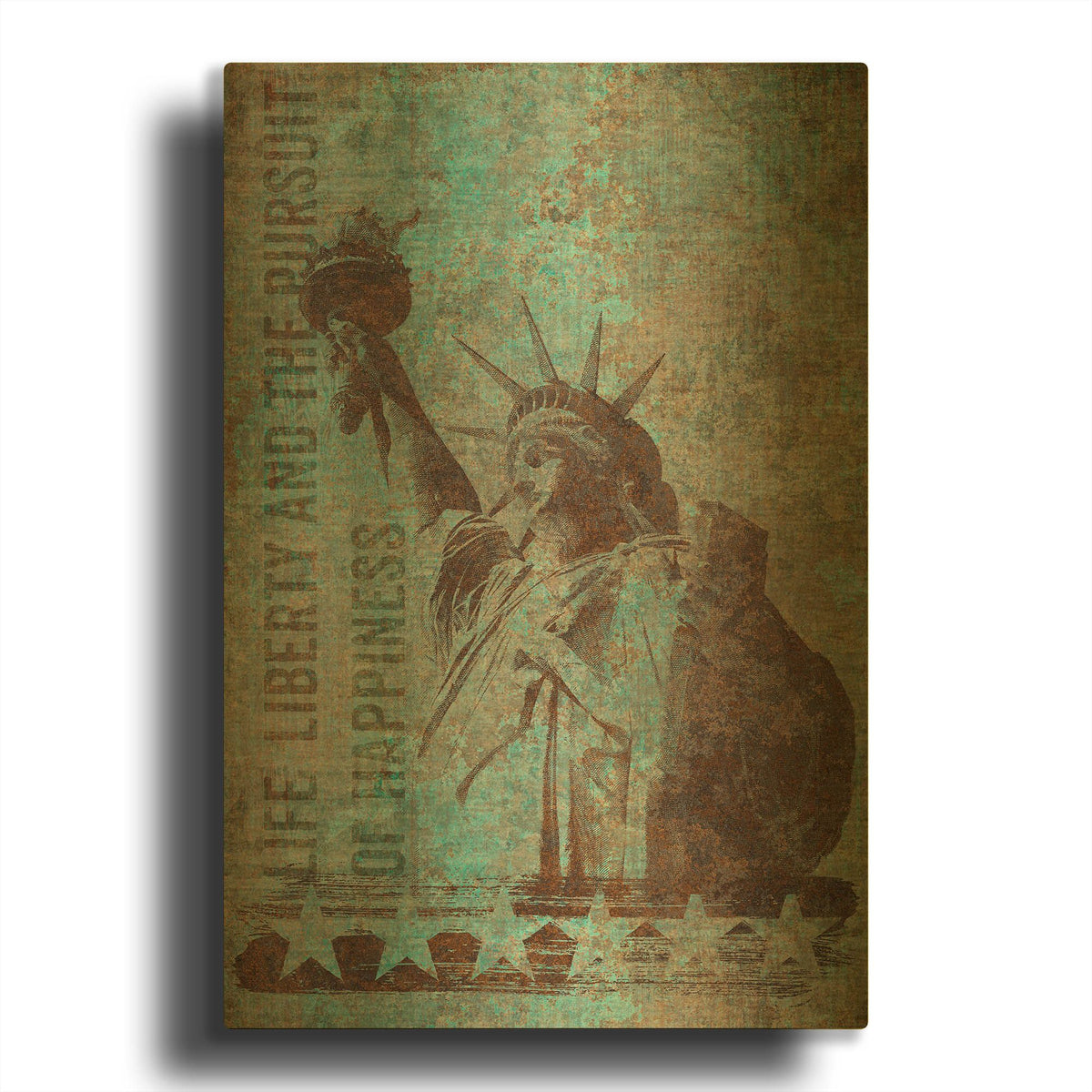 'Rusty Lady' By Andrea Haase Gold Metal Wall Art