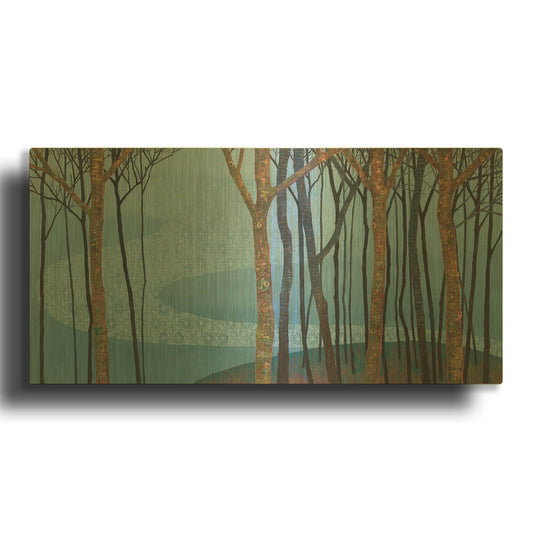 'Katonah II' By Kathrine Lovell Gold Metal Wall Art