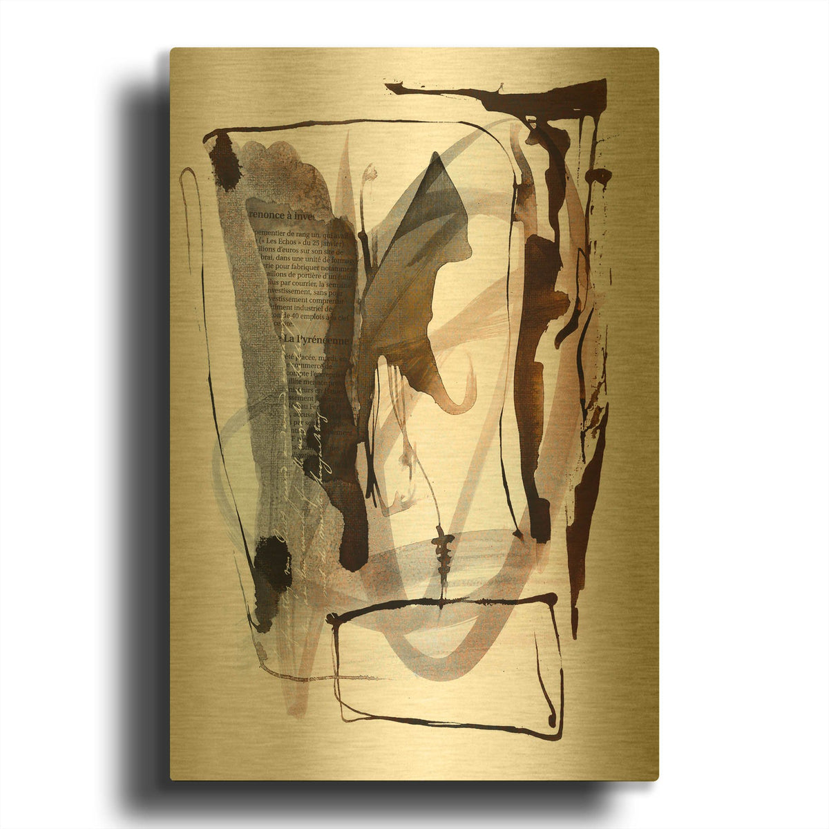 'Story Of Faith Brown' By Andrea Haase Gold Metal Wall Art