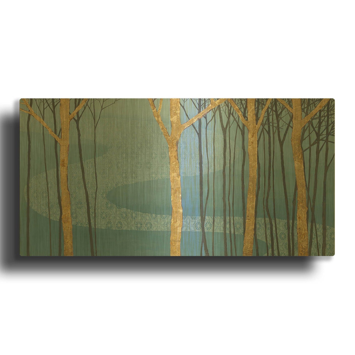 'Katonah Gold' By Kathrine Lovell Gold Metal Wall Art