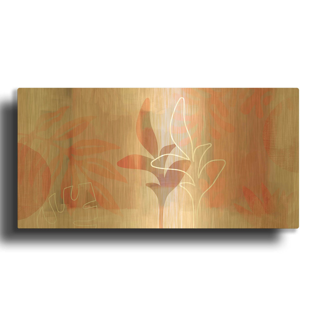 'Plantas Bonitas' By Andrea Haase Gold Metal Wall Art